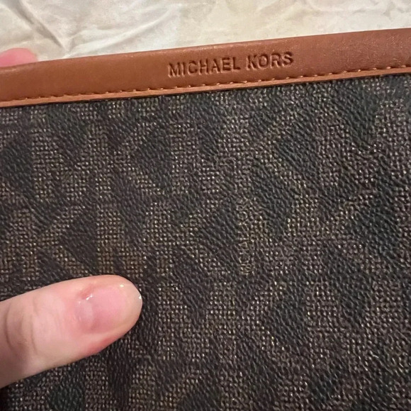 NWOT Michael Kors small brown logo belt bag max 28 inch waist - Picture 7 of 10